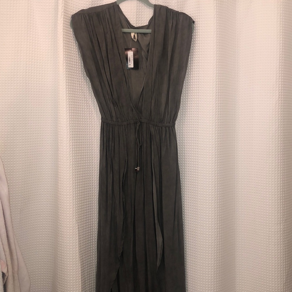 Grey ankle length dress